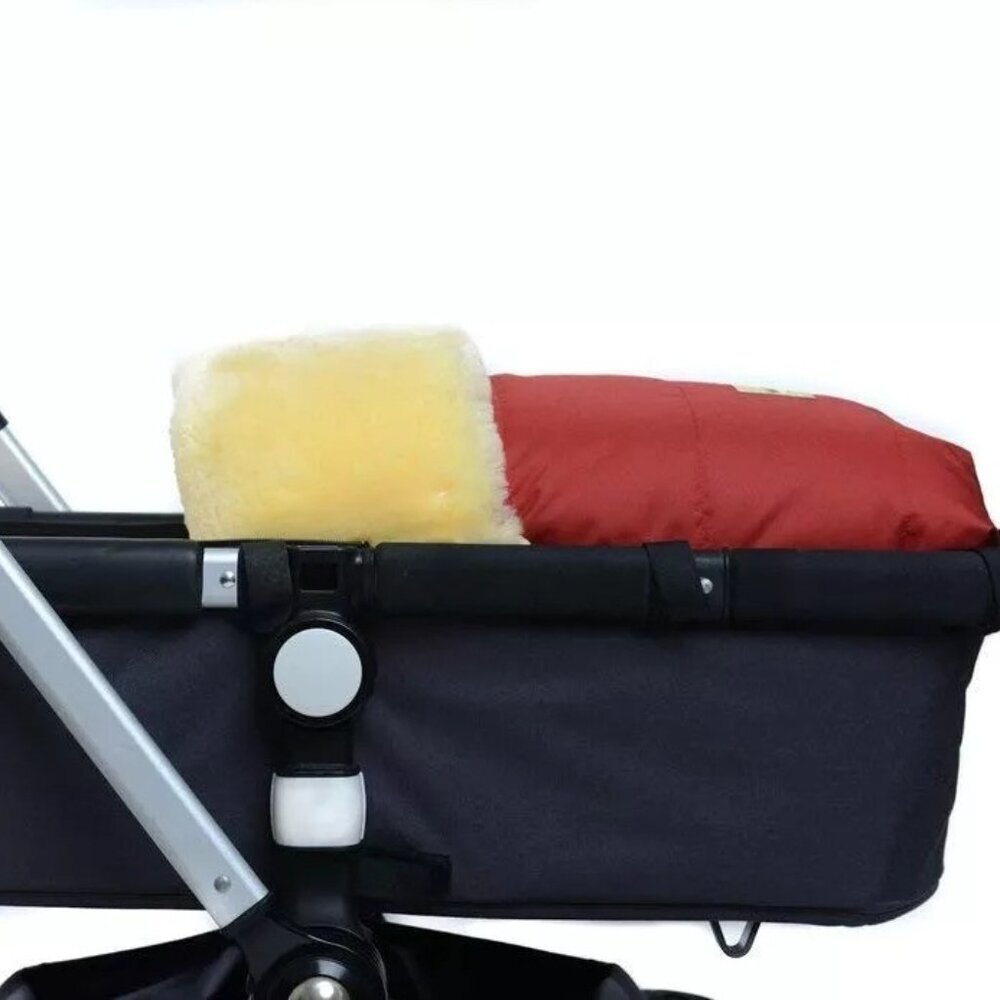 Woolylux Sheepskin Footmuff, 100% Australian Sheepskin, Red - Picture 2 of 7